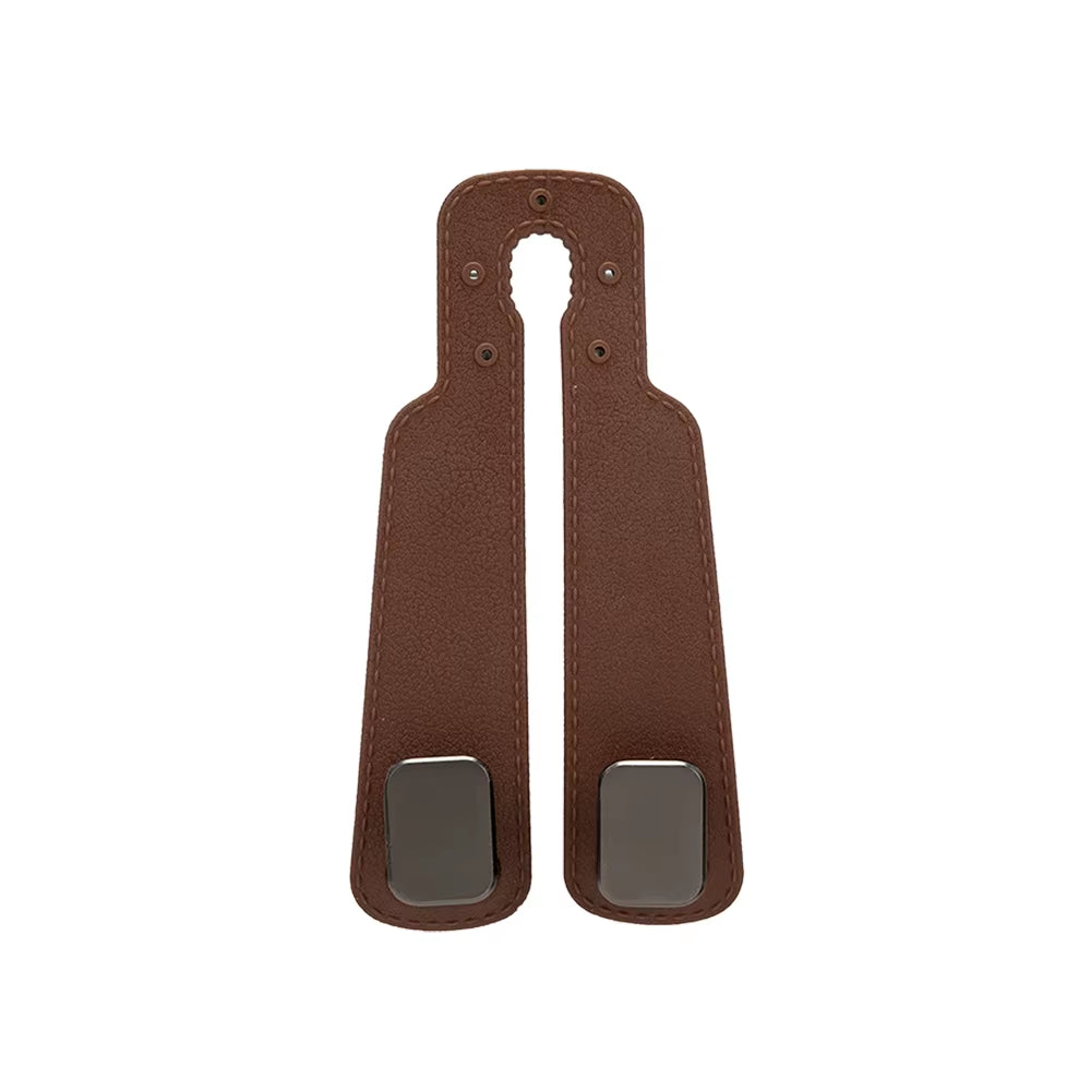 Car Seat Hook for Car Bag Hook Holder Car Rear Seat Leather Double Hook Car Back Seat Hook Double Hook for Car Seat Tools Hooks